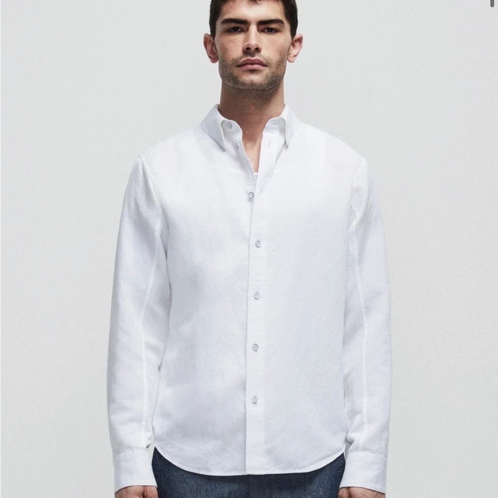 Men’s XL Rag & Bone Fit 1 Cotton Linen Zac Shirt
Relaxed Fit Button Down Shirt